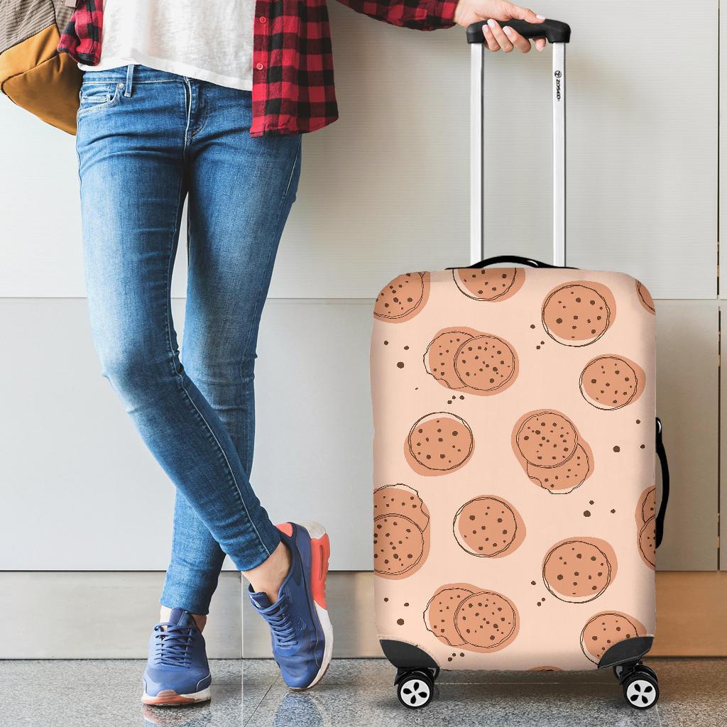 Biscuit Cookie Print Pattern Luggage Cover Protector-grizzshop