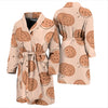 Biscuit Cookie Print Pattern Men Long Robe-grizzshop