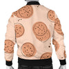 Biscuit Cookie Print Pattern Men's Bomber Jacket-grizzshop