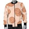 Biscuit Cookie Print Pattern Men's Bomber Jacket-grizzshop