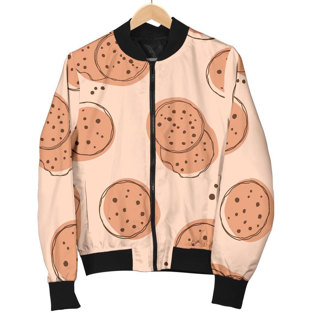 Biscuit Cookie Print Pattern Men's Bomber Jacket-grizzshop