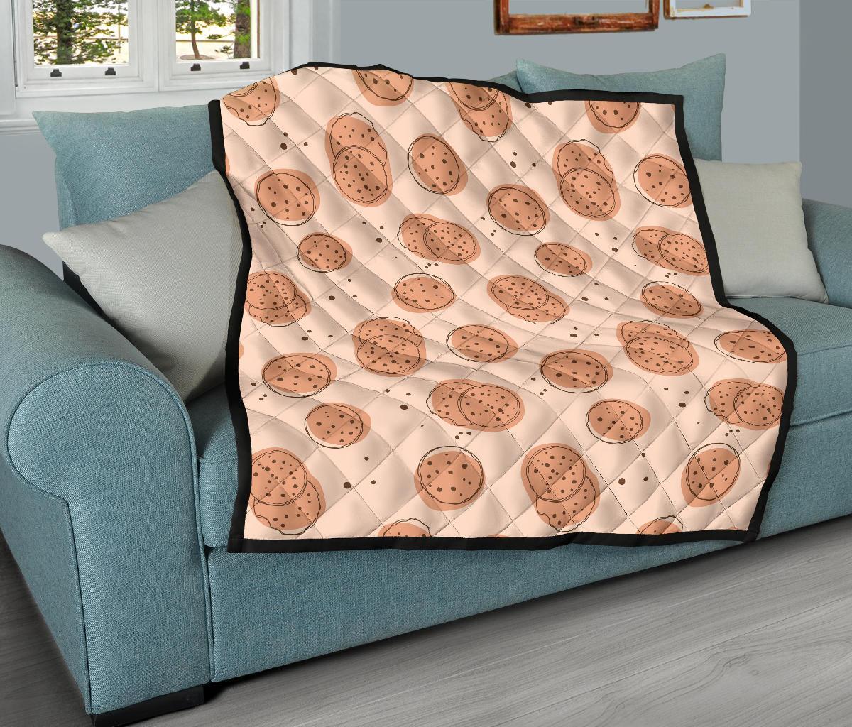 Biscuit Cookie Print Pattern Quilt-grizzshop