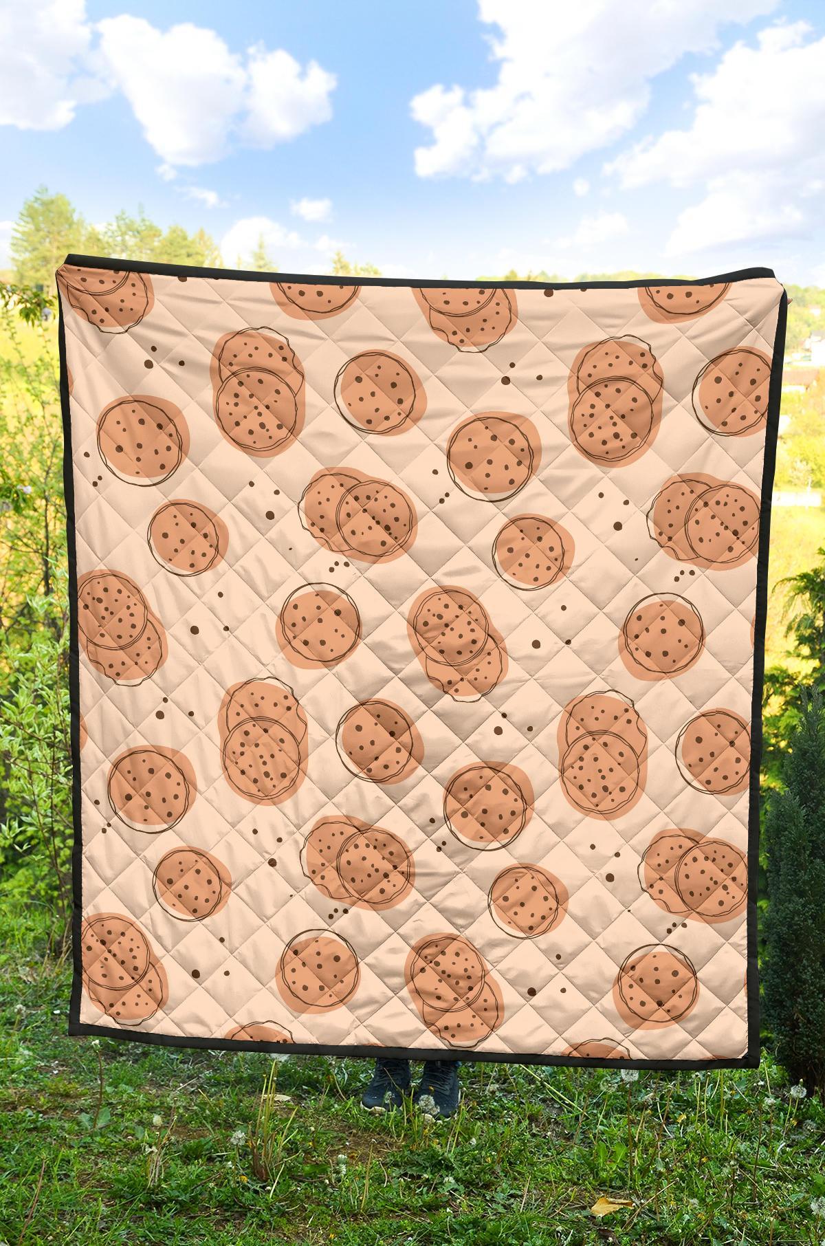 Biscuit Cookie Print Pattern Quilt-grizzshop