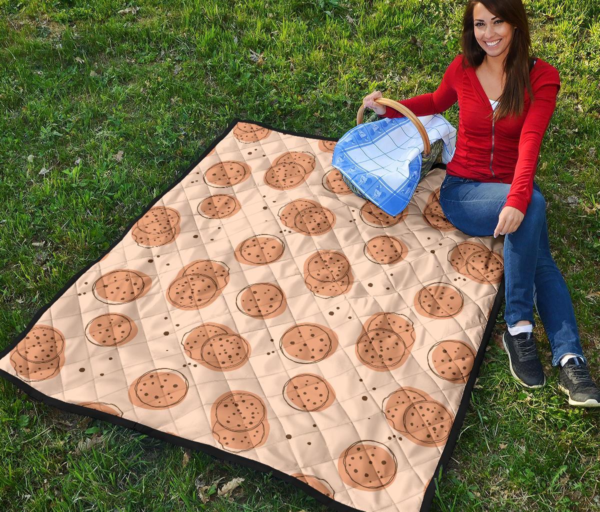 Biscuit Cookie Print Pattern Quilt-grizzshop