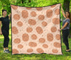 Biscuit Cookie Print Pattern Quilt-grizzshop