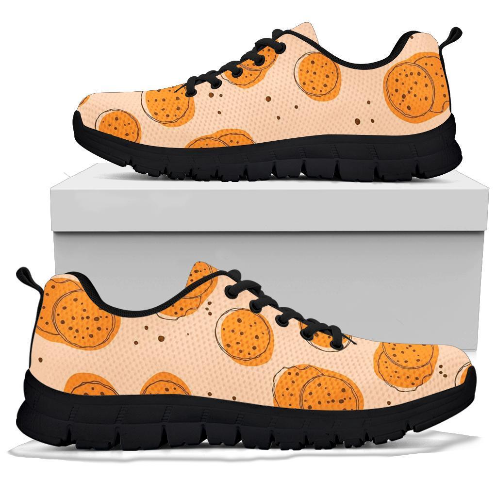 Biscuit Cookie Print Pattern Sneaker Shoes For Men Women-grizzshop