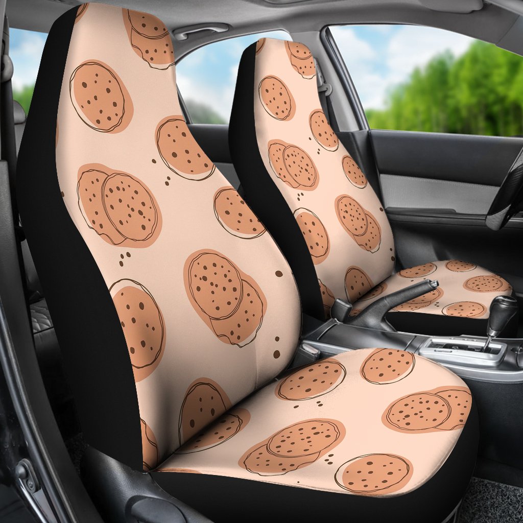 Biscuit Cookie Print Pattern Universal Fit Car Seat Covers-grizzshop