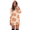 Biscuit Cookie Print Pattern Women Hoodie Dress-grizzshop