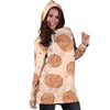 Biscuit Cookie Print Pattern Women Hoodie Dress-grizzshop