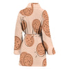 Biscuit Cookie Print Pattern Women Long Robe-grizzshop