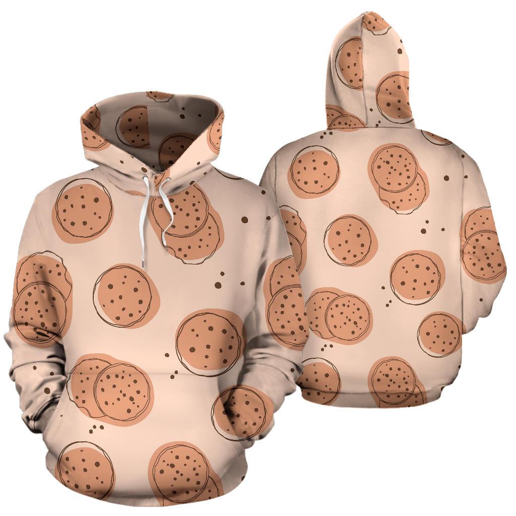 Biscuit Cookie Print Pattern Women Men Pullover Hoodie-grizzshop