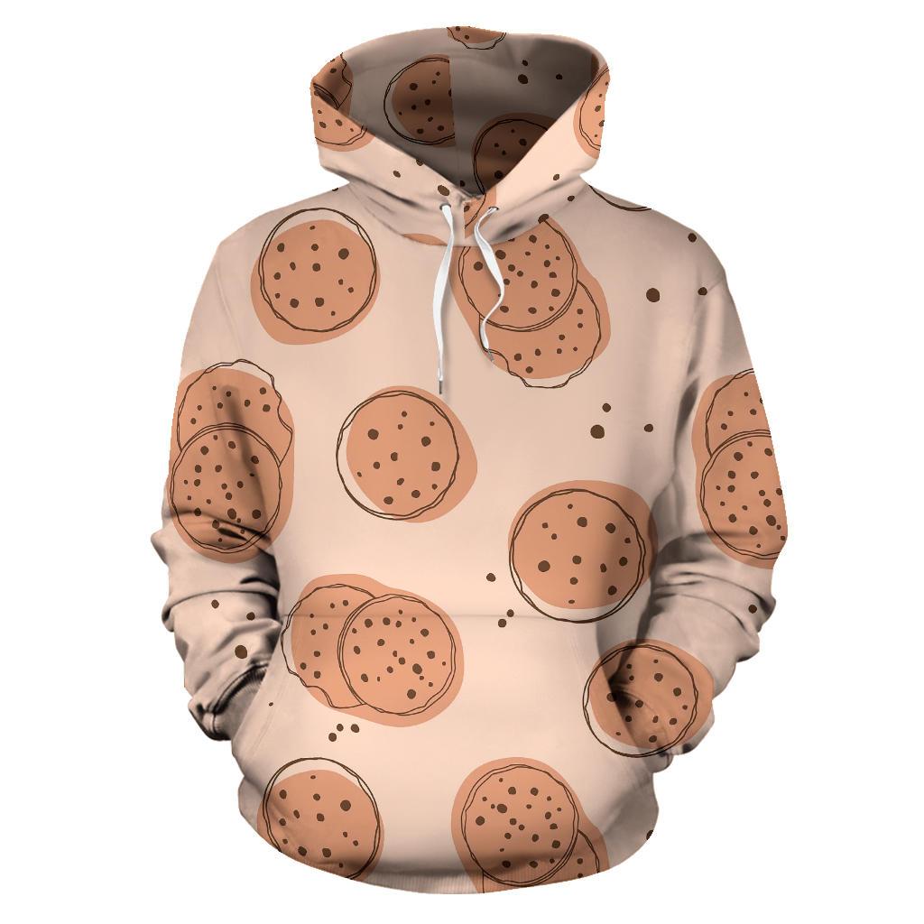 Biscuit Cookie Print Pattern Women Men Pullover Hoodie-grizzshop