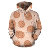 Biscuit Cookie Print Pattern Women Men Pullover Hoodie-grizzshop