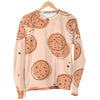 Biscuit Cookie Print Pattern Women's Sweatshirt-grizzshop
