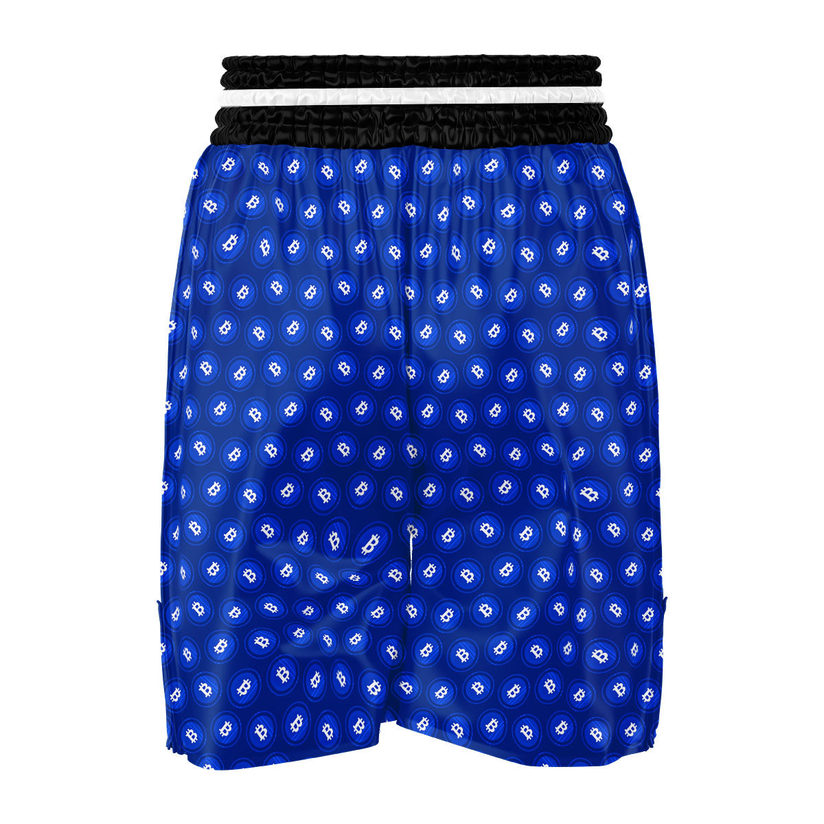 Bitcoin Blue Print Pattern Boxing Shorts-grizzshop