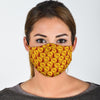 Bitcoin Cryptocurrency Pattern Print Face Mask-grizzshop