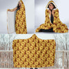 Bitcoin Cryptocurrency Pattern Print Hooded Blanket-grizzshop