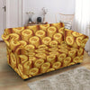 Bitcoin Cryptocurrency Pattern Print Loveseat Cover-grizzshop