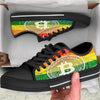 Bitocin LGBT Flag Print Black Low Top Shoes-grizzshop