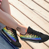 Bitocin LGBT Flag Print Black Low Top Shoes-grizzshop