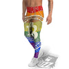 Bitocin LGBT Flag Print Men's Leggings-grizzshop