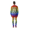 Bitocin LGBT Flag Print Men's Pajamas-grizzshop