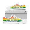 Bitocin LGBT Flag Print White Low Top Shoes-grizzshop