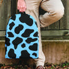 Black And Blue Cow Print Backpack-grizzshop