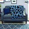 Black And Blue Cow Print Blanket-grizzshop