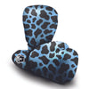 Black And Blue Cow Print Boxing Gloves-grizzshop