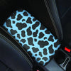 Black And Blue Cow Print Car Console Cover-grizzshop