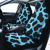 Black And Blue Cow Print Car Seat Covers-grizzshop