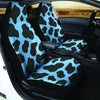 Black And Blue Cow Print Car Seat Covers-grizzshop