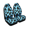 Black And Blue Cow Print Car Seat Covers-grizzshop