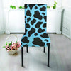 Black And Blue Cow Print Chair Cover-grizzshop