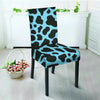 Black And Blue Cow Print Chair Cover-grizzshop