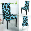 Black And Blue Cow Print Chair Cover-grizzshop