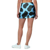 Black And Blue Cow Print Mini Skirt-grizzshop