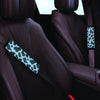 Black And Blue Cow Print Seat Belt Cover-grizzshop