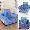 Black And Blue Tie Dye Armchair Cover-grizzshop