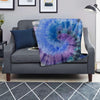 Black And Blue Tie Dye Blanket-grizzshop