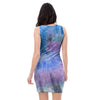 Black And Blue Tie Dye Bodycon Dress-grizzshop