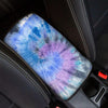 Black And Blue Tie Dye Car Console Cover-grizzshop