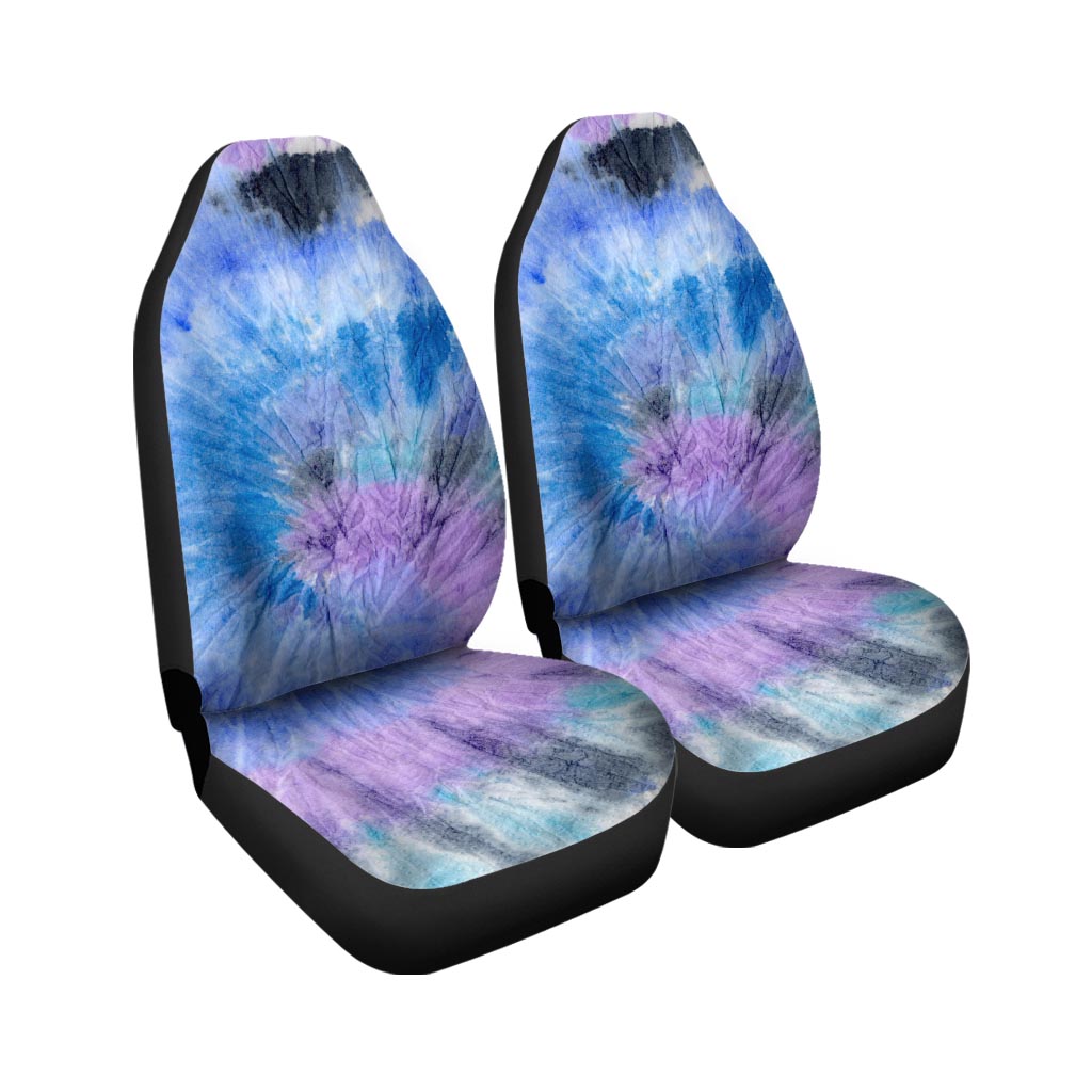 Black And Blue Tie Dye Car Seat Covers-grizzshop