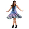 Black And Blue Tie Dye Dress-grizzshop