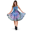 Black And Blue Tie Dye Dress-grizzshop