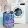 Black And Blue Tie Dye Laundry Basket-grizzshop