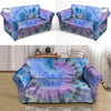 Black And Blue Tie Dye Loveseat Cover-grizzshop