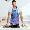 Black And Blue Tie Dye Men's Apron-grizzshop