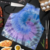 Black And Blue Tie Dye Men's Apron-grizzshop